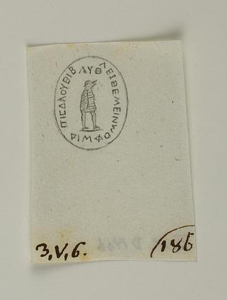 D1406 Figure and inscription