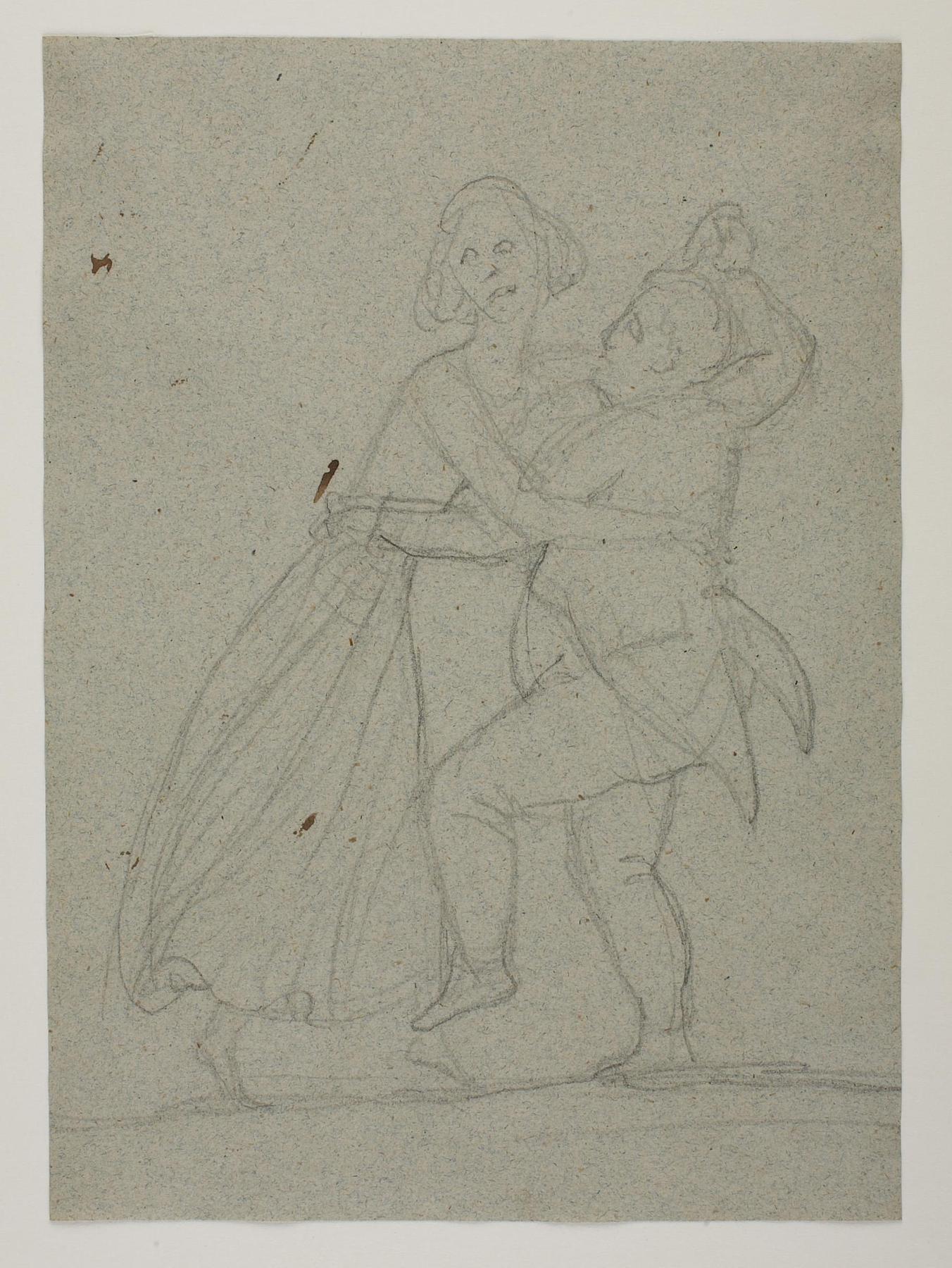 Dancing couple in caricature, C1099