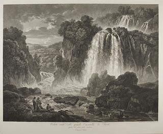 E588 Prospekt af de store vandfald i Tivoli