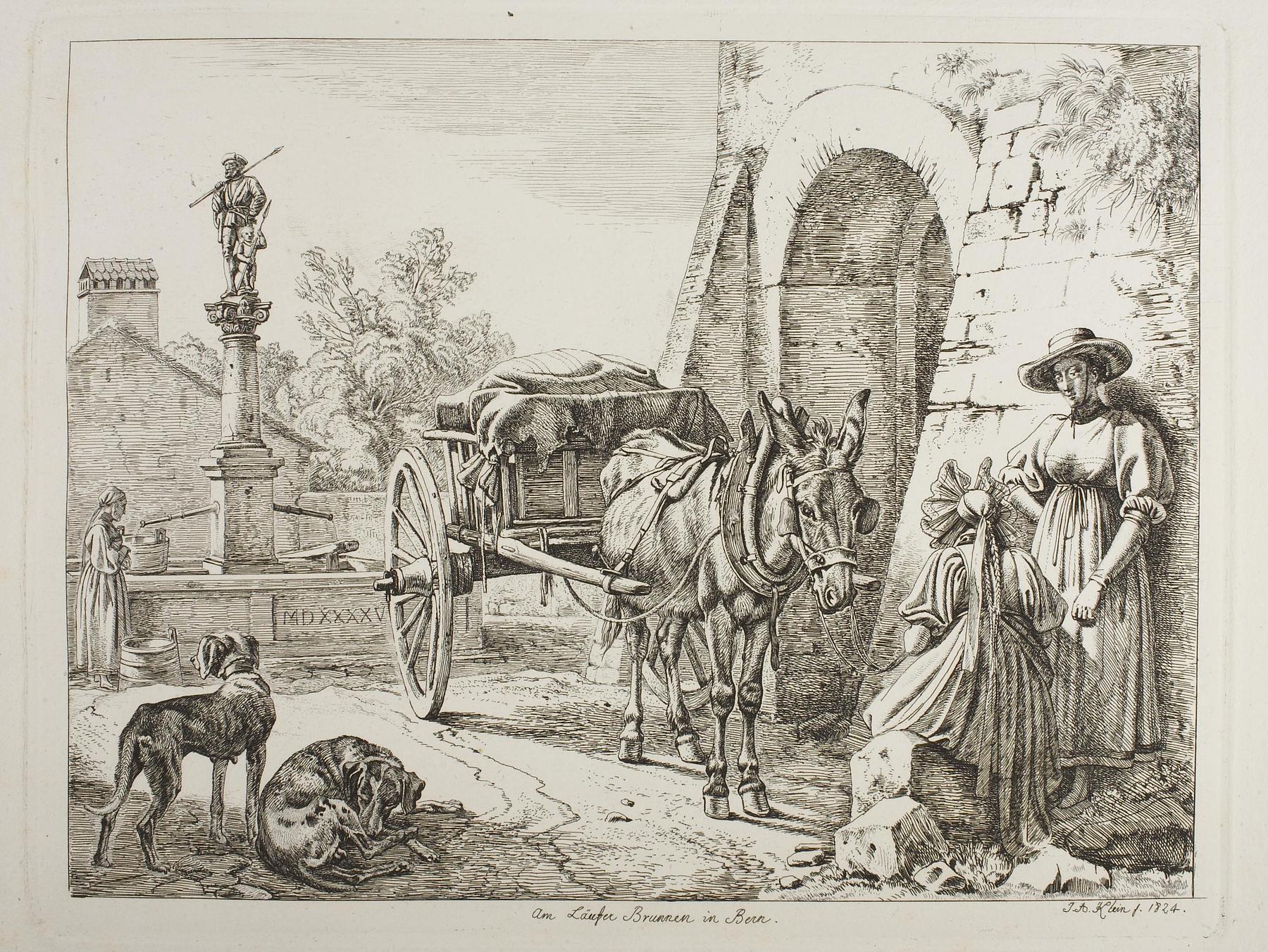 Am Läufer Brunnen in Bern, E742,2