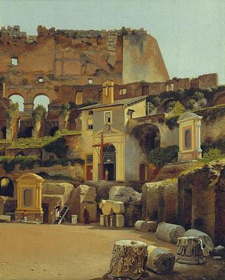 B405 Det indre af Colosseum i Rom