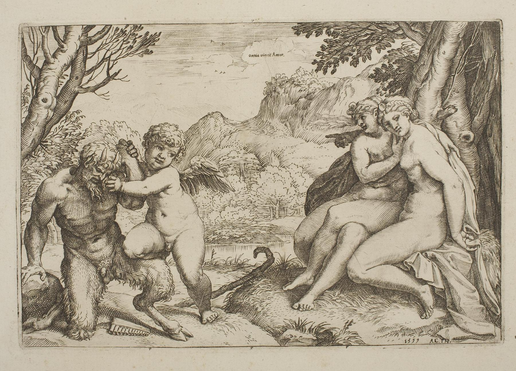 Pan, Cupid and two Nymphs, E254