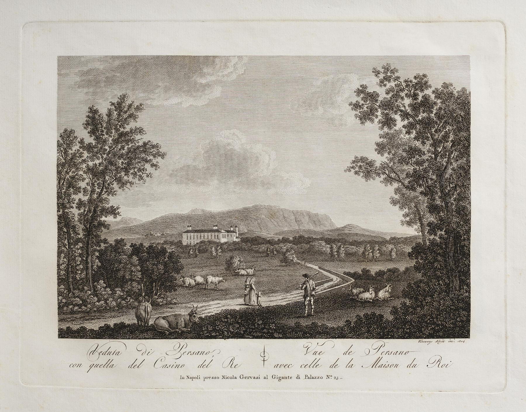 View of Perano with the king's countyhouse, E333,3