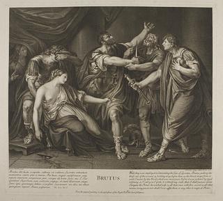 E471 Brutus sværger, at han vil hævne den døende Lucretia