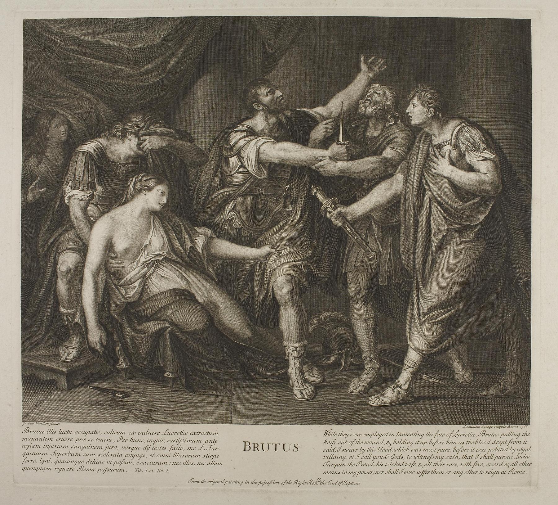 Brutus Swears that He Will Avenge the Dying Lucretia, E471