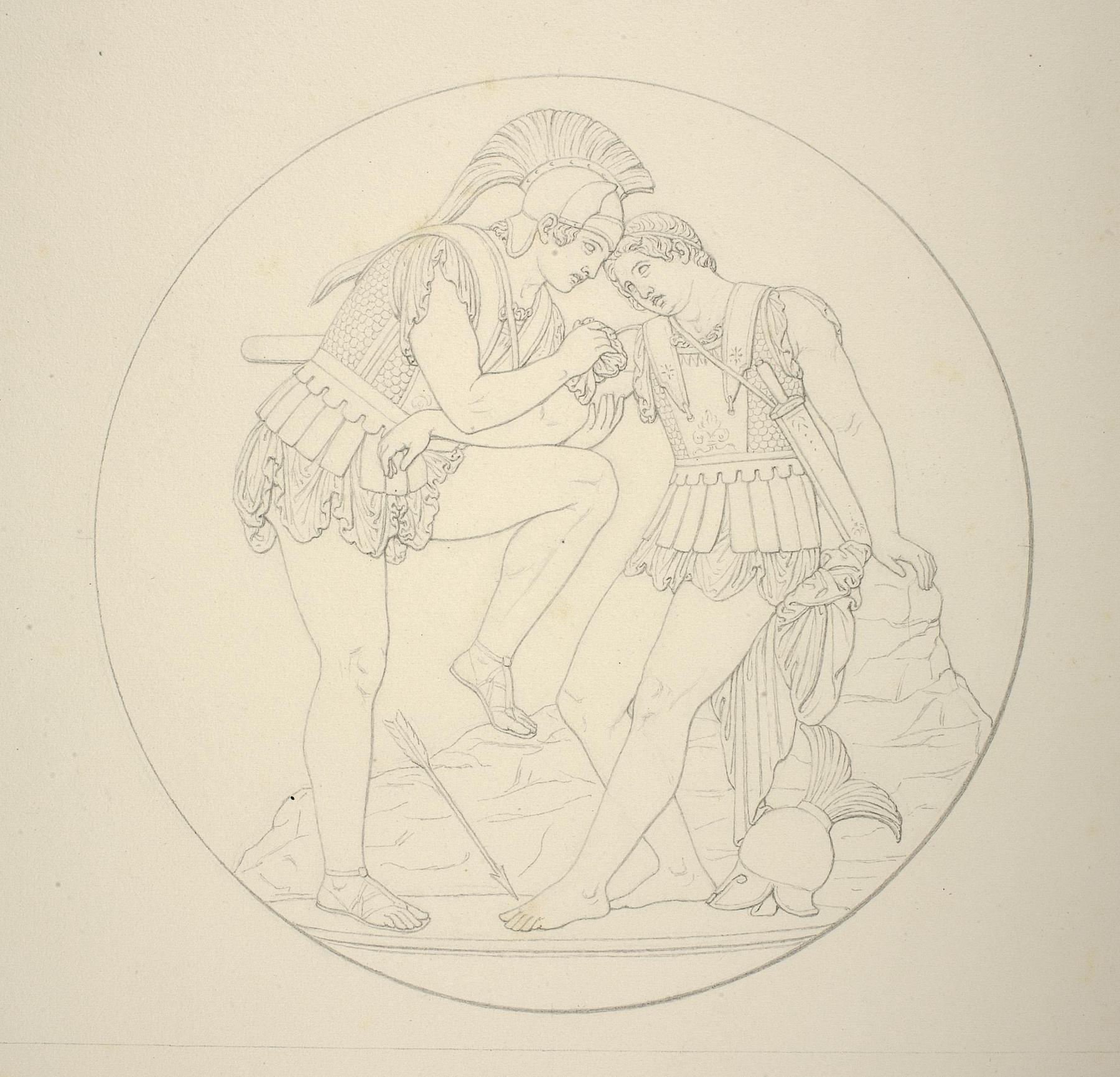 Achilleus forbinder Patrokles' sår, D300