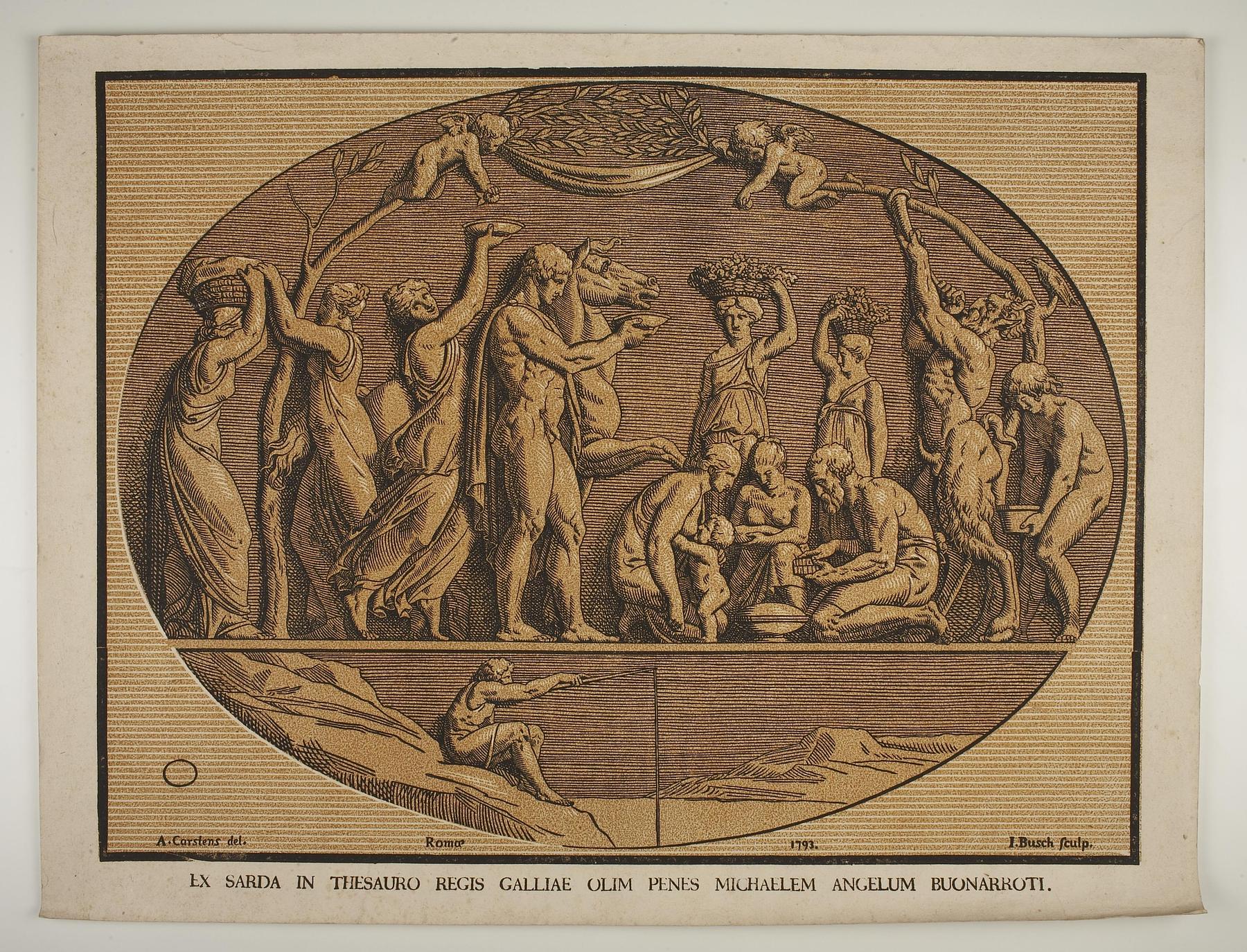 Bakkanal også kendt som "Michelangelos signetring", E1487