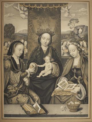 E1253 Maria med barnet, Sankt Dorothea og Margaretha