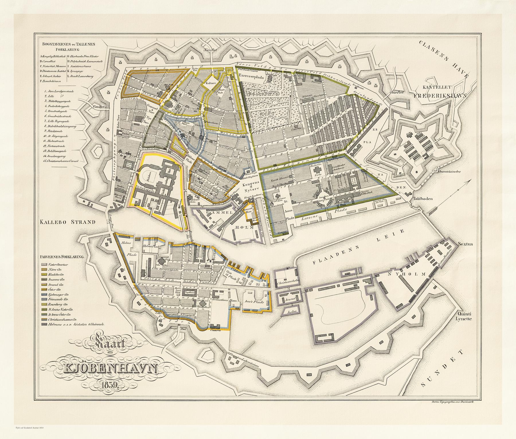 Kort over København 1839, E2258