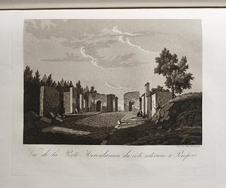 E550,38 View of the inner side of the Herculaneum Gate in Pompeii