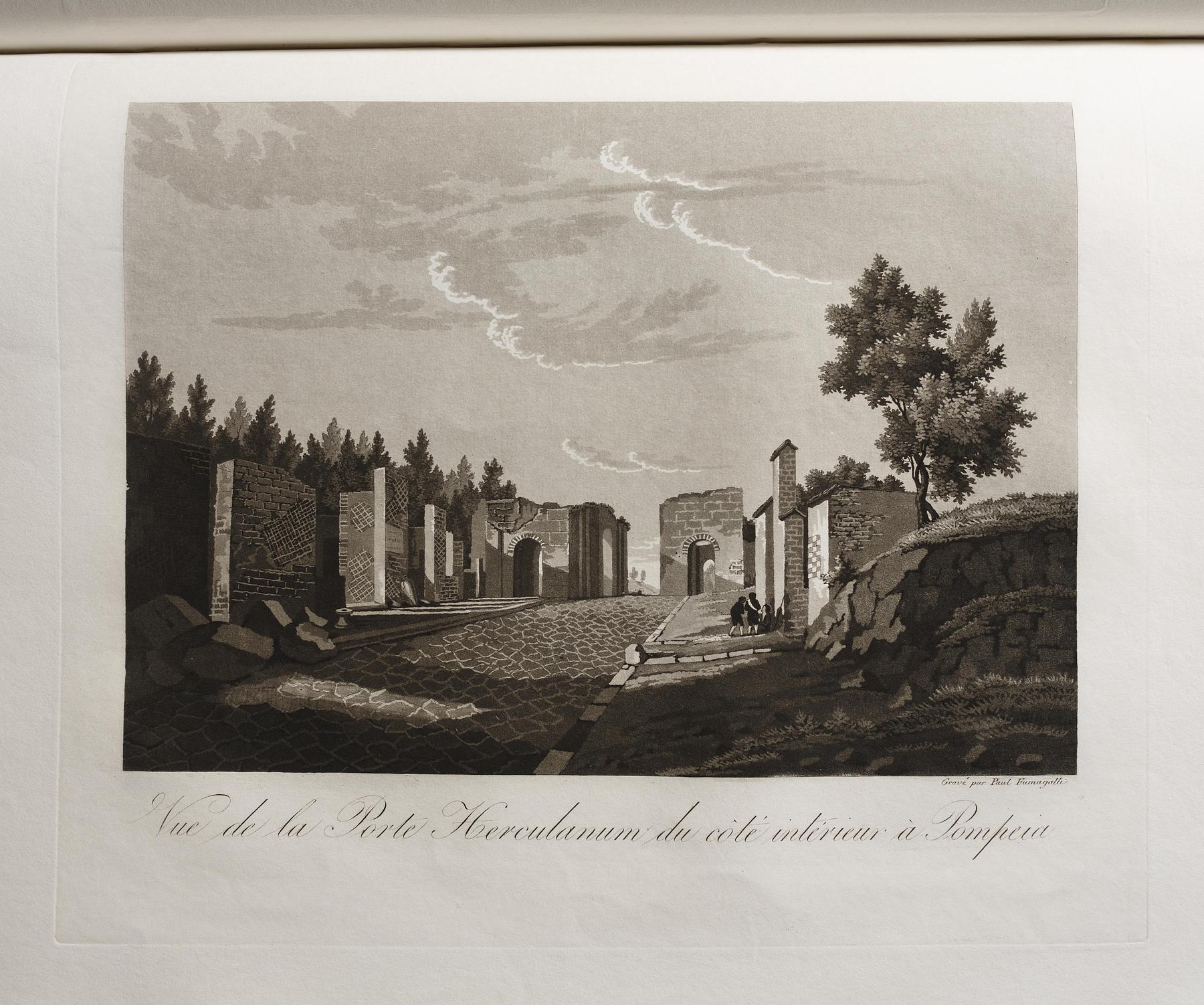 Det indre af Herculaneum-porten i Pompeji, E550,38