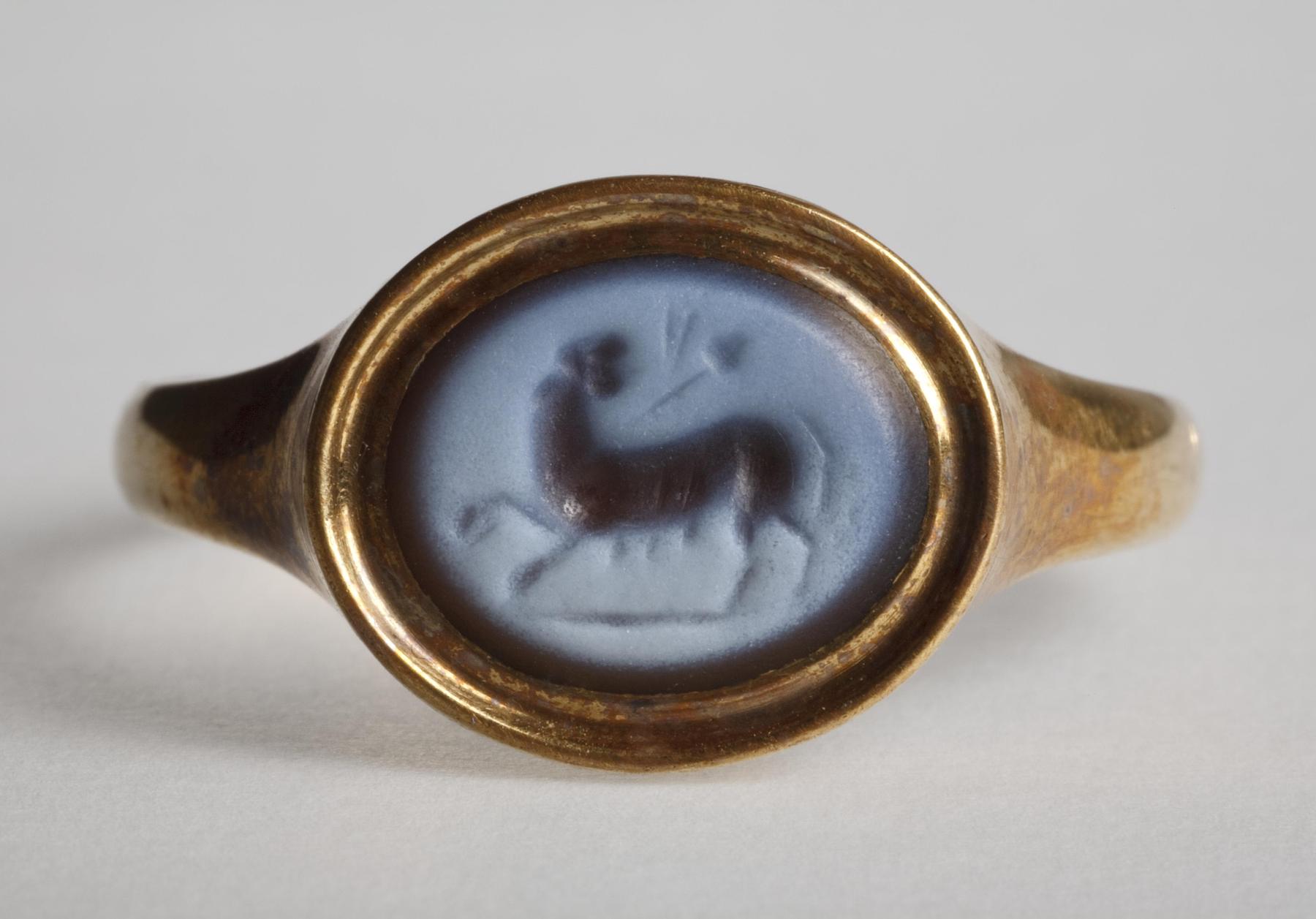 Panter med en thyrsosstav, I334