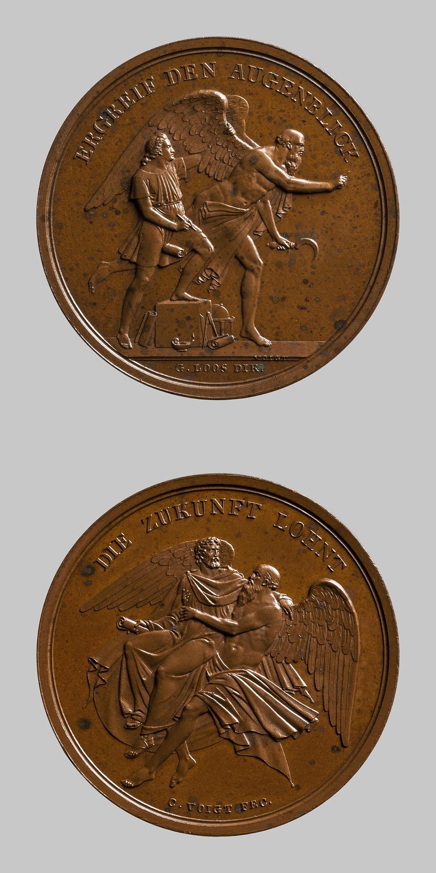 Medal obverse: Seize the moment. Medal reverse: Future will reward you, F121