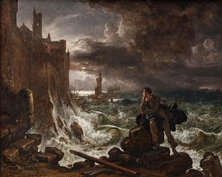 B111 Night Scene, the Concluding Scene in Chateaubriand's "René"