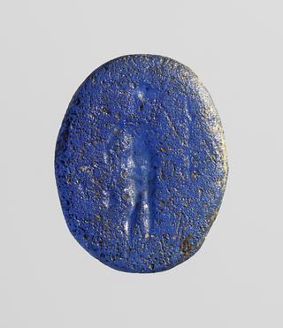 I671 Anubis with a palm branch and a pitcher