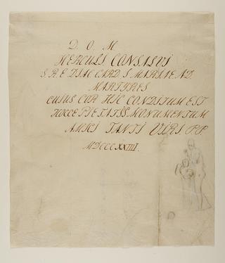 C275r Draft of the inscription on the Monument to Cardinal Consalvi