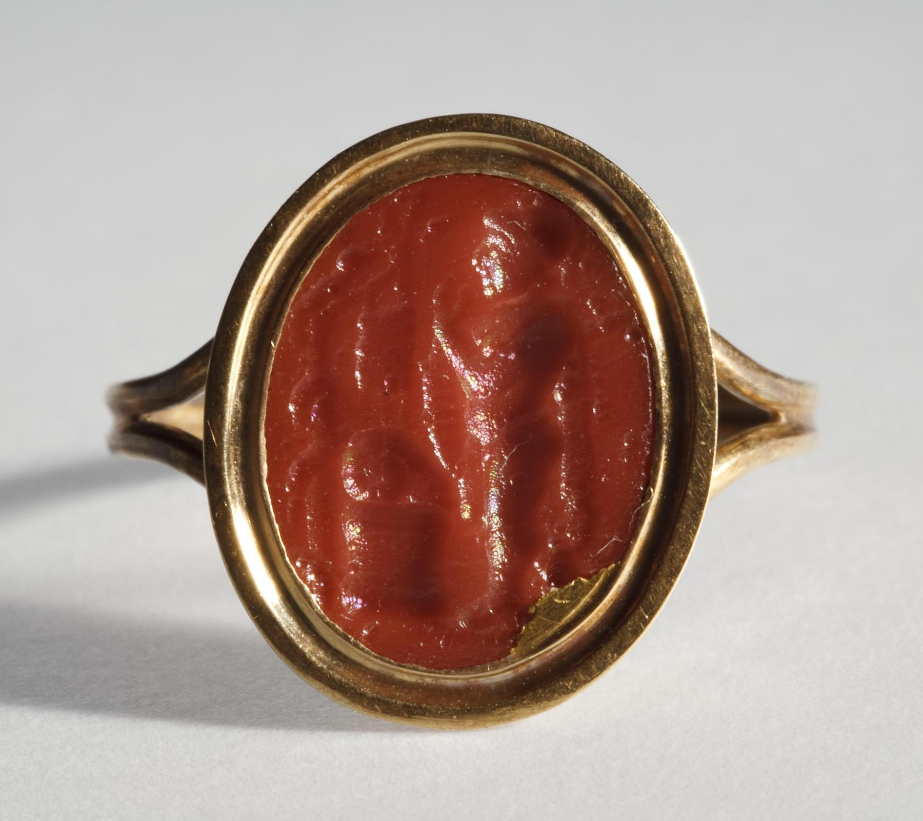 Warrior sacrificing a ram on an altar, I854