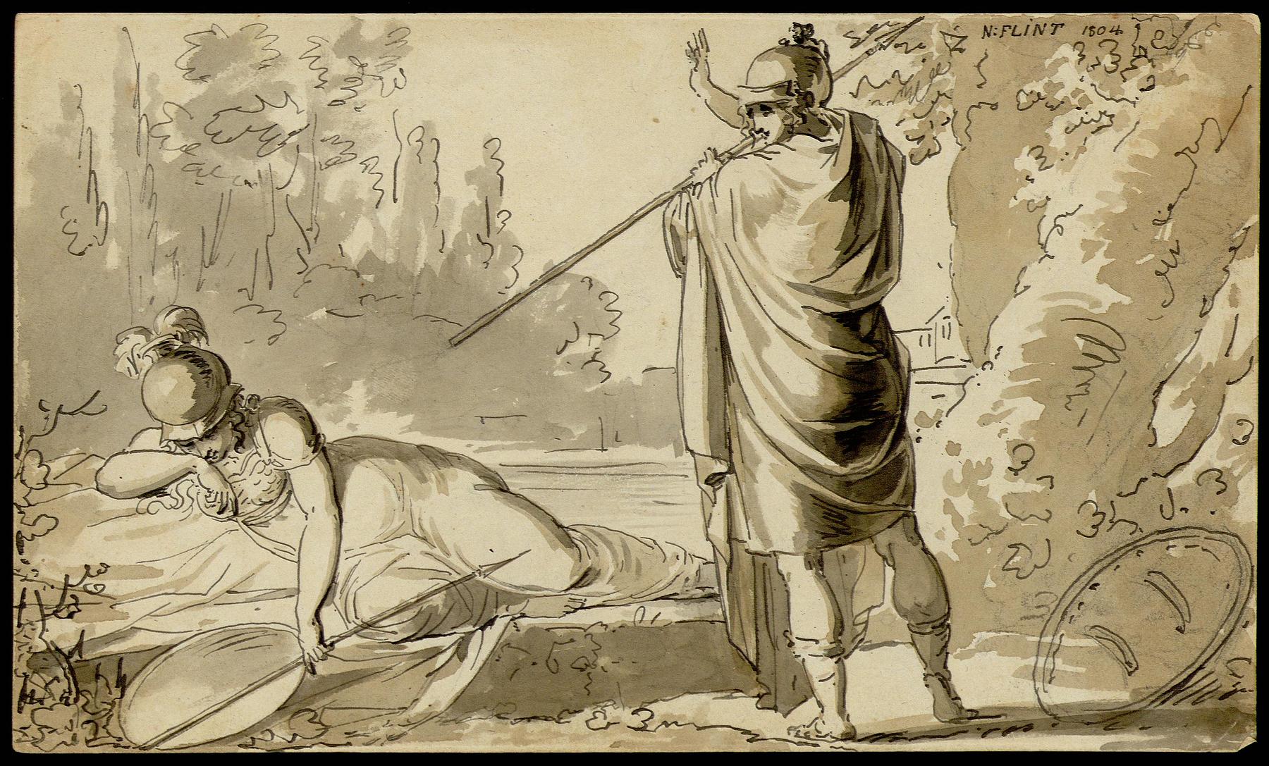 Mars og Minerva som krigsgudinde, N261,24