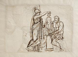 C70v Minerva Adds a Soul to the Human Being Created by Prometheus