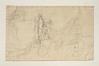 C27 Achilles Drags Hector's Body Behind His Chariot, and other sketches