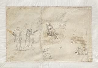 C26v Virgil with Dante. Diogenes. Baptismal Font