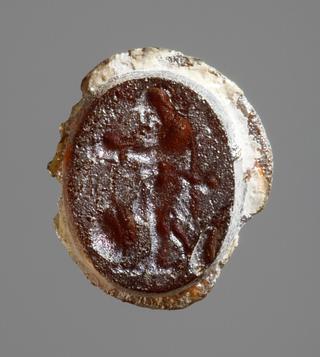 I898 Warrior with a sword and spear