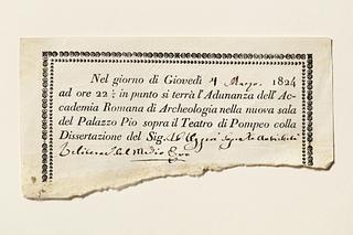 C120v Invitation from Accademia Romana di Archeologia
