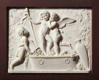 A412 Cupid and Bacchus Stomp Grapes, Autumn