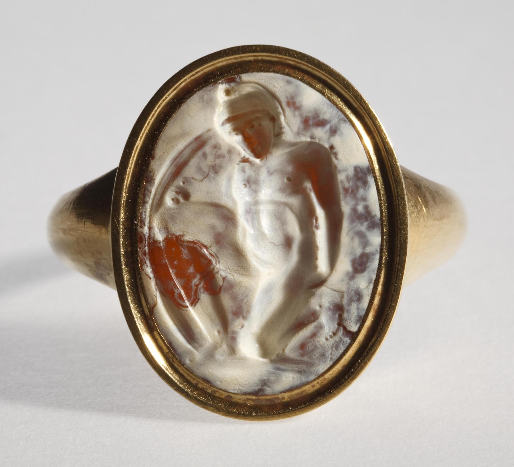 Knælende kriger med skjold, I959