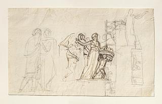 C128r Persian women and two Chaldean astrologers for Alexander the Great's Triumphal Entry into Babylon
