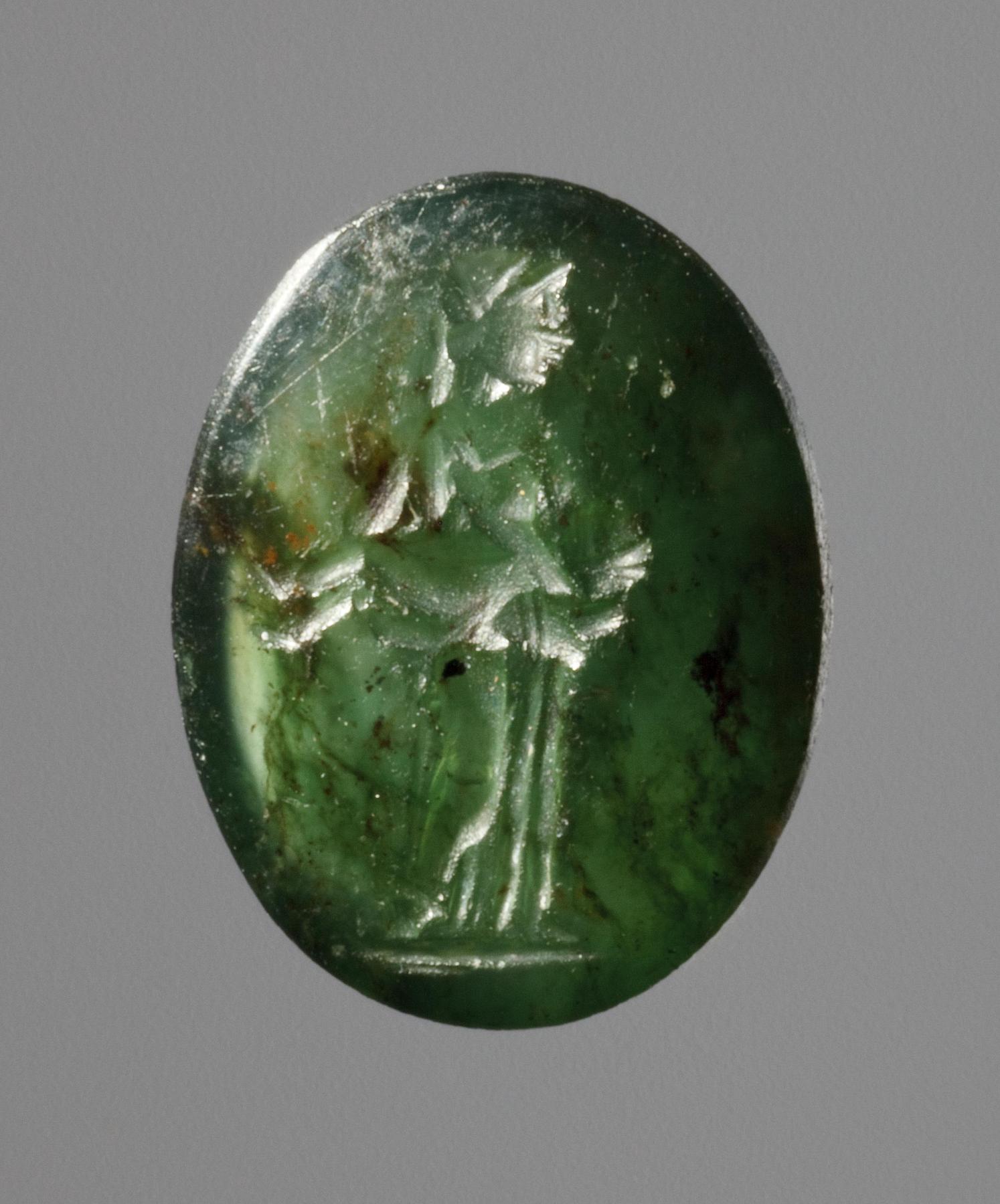 Kvinde bærer et barn, I1177