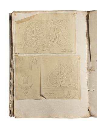 D1828,14 Palmette ornaments. Hanging Lamp