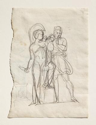 C8r Diomedes med Palladiet og Odysseus. Døbefont (?)