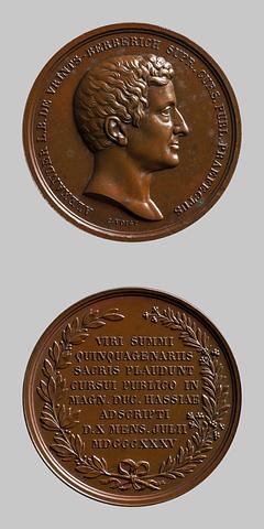 F126 Medal obverse: Alexander, baron of Urints-Berberich. Medal reverse: Inscription