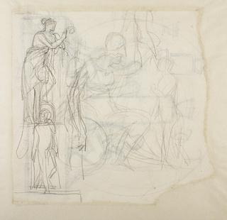 C71v Nemesis. Minerva and the Human Being Created by Prometheus. The Genius of Death