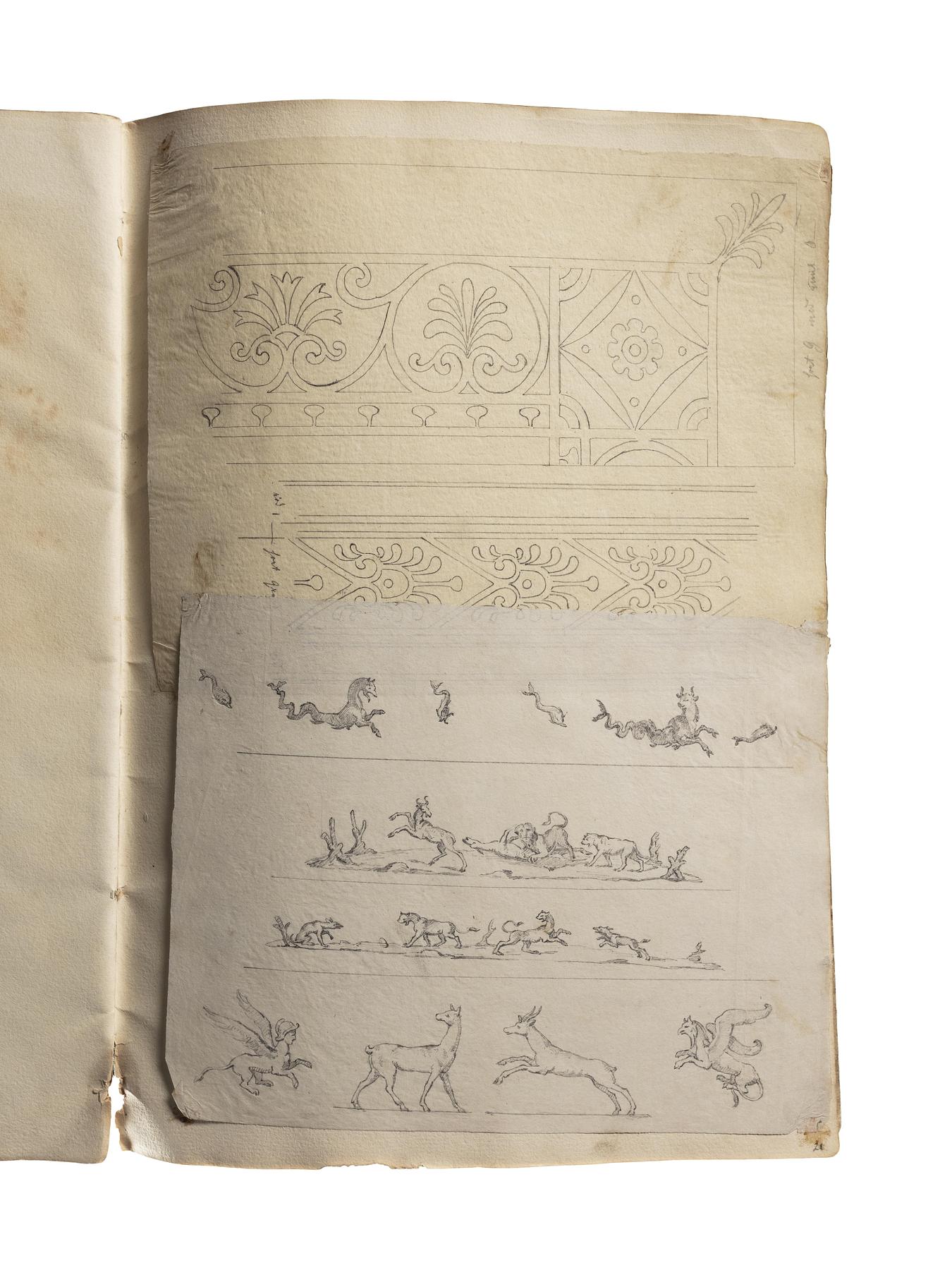 Ornamenter. Dyrefriser, D1828,21