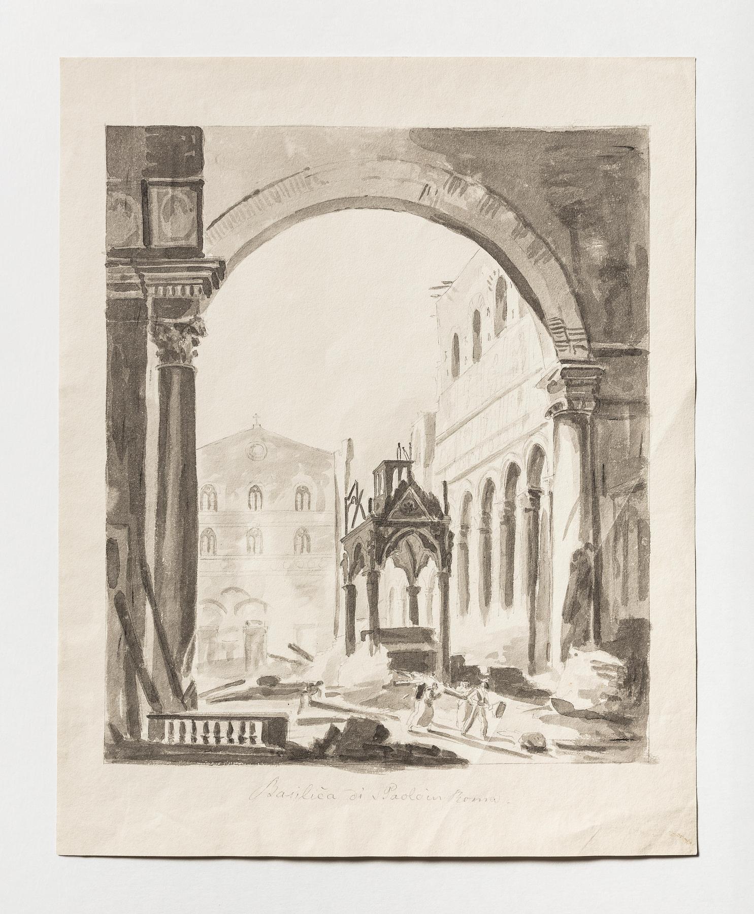 San Paolo fuori le Mura after the fire, D1898