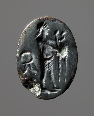 I1099 Snake charmer with two snakes